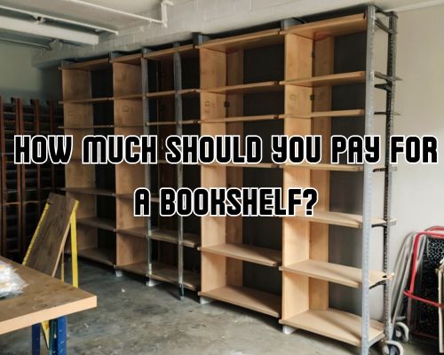Bookshelf with integrated ladder system.