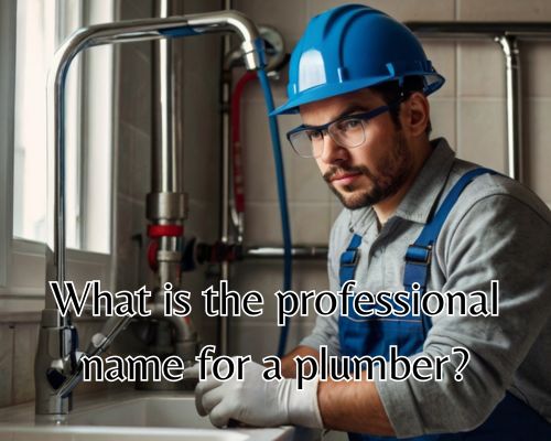 a professional plumber on duty