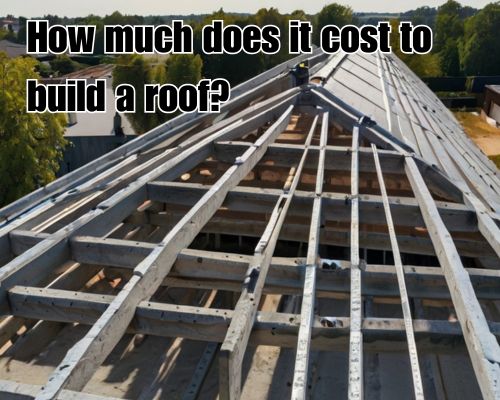 a roof under construction