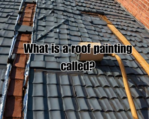 a roof under roof painting work