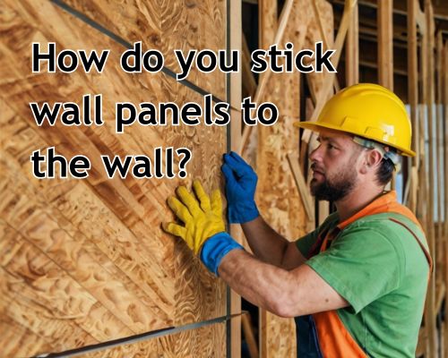 a woodmaker working on panelling