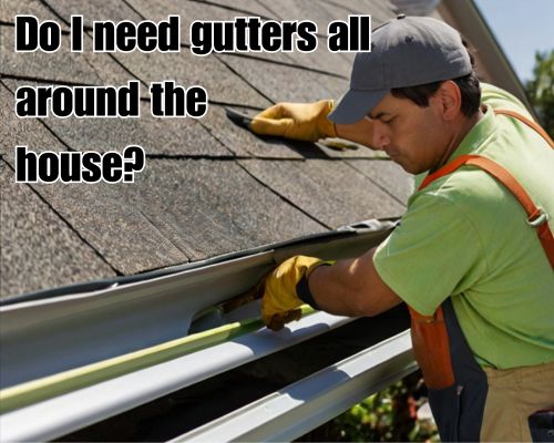 Functional gutter installed