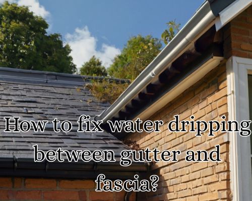 a fixed fascia and guttering