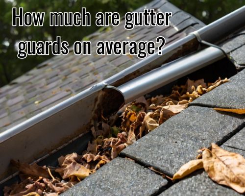 gutter guard full of dry leaves