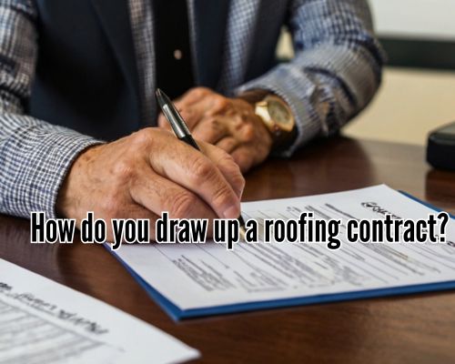 signing of roofing contract